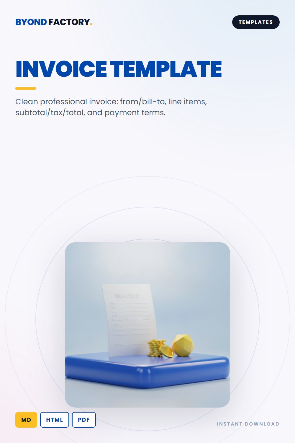 Home-Service Invoice Template (Free) cover